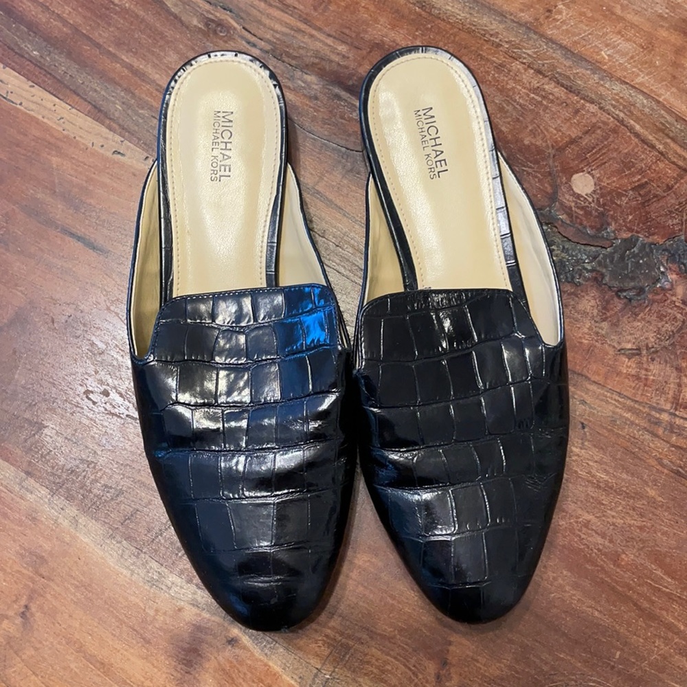 Michael Michael Kors Black Mules